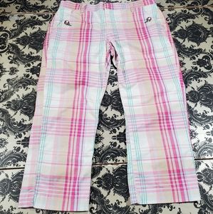 Tommy Hilfiger Womens Plaid capris pants size 7